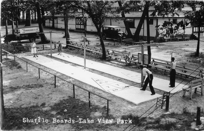 Greens Pavillion - Shuffleboard In 1933 From Dan Cherry